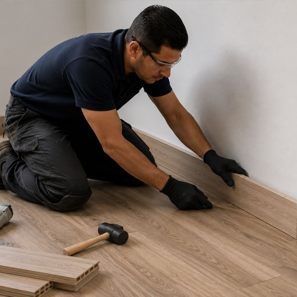 Instalación de Zócalos PVC, Madera, MDF, Aluminio y Policarbonato